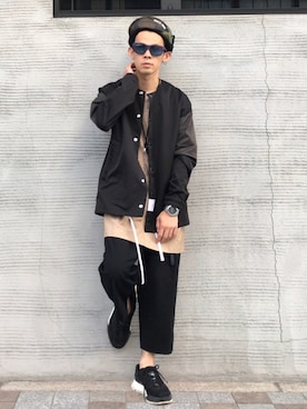 「SUPER THANKS（スーパーサンクス）のアイテム」を使った、TogAさん（メンズ・165cm）の秋コーディネート