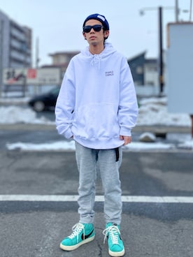 「ALLEGE（アレッジ）のアイテム」を使った、TogAさん（メンズ・165cm）の冬コーディネート