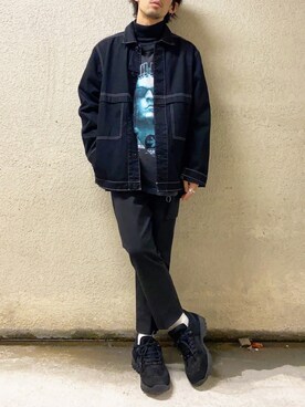 「A.P.C.（アーペーセー）のアイテム（ブルゾン）」を使った、TogAさん（メンズ・165cm）の冬コーディネート
