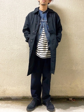 「WISM（ウィズム）のアイテム」を使った、TogAさん（メンズ・165cm）の冬コーディネート