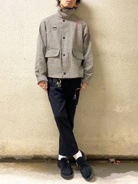 「liberum（リベルム）のアイテム（スラックス）」を使った、TogAさん（メンズ・165cm）の冬コーディネート