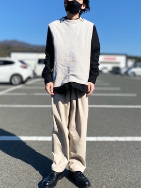 「Steven Alan（スティーブンアラン）のアイテム（シューズ）」を使った、TogAさん（メンズ・165cm）の春コーディネート