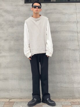 「Steven Alan（スティーブンアラン）のアイテム（シューズ）」を使った、TogAさん（メンズ・165cm）の春コーディネート