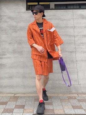 「Y's（ワイズ）のアイテム」を使った、TogAさん（メンズ・165cm）の春コーディネート
