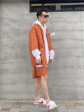 「re:tack（レタック）のアイテム」を使った、TogAさん（メンズ・165cm）の春コーディネート