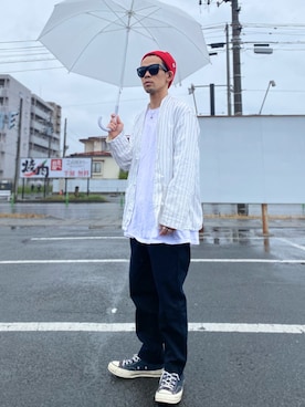 「Steven Alan（スティーブンアラン）のアイテム（帽子）」を使った、TogAさん（メンズ・165cm）の春コーディネート