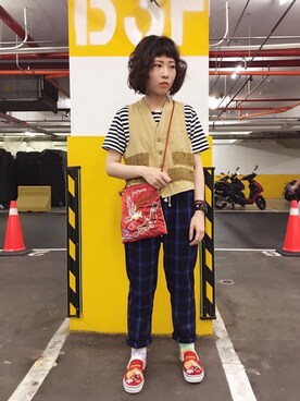 「橫須賀」｜三皮三皮さん（レディース・158cm）の春コーディネート