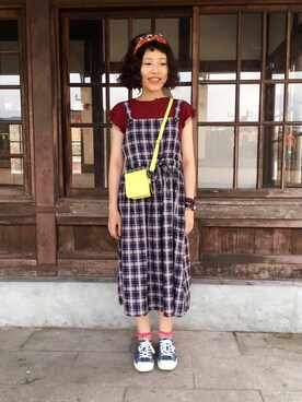 「planet（planet）のアイテム（ワンピース/ドレス）」を使った、三皮三皮さん（レディース・158cm）の夏コーディネート