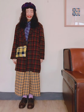 「planet（planet）のアイテム」を使った、三皮三皮さん（レディース・158cm）の冬コーディネート