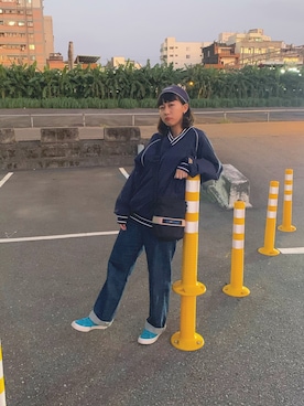 「MIZUNO（ミズノ　）のアイテム」を使った、chuching さん（レディース・157cm）の秋コーディネート