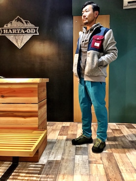 「KEEN（キーン）のアイテム（その他シューズ）」を使った、Shinyu Tanakaさん（メンズ・173cm）の冬コーディネート