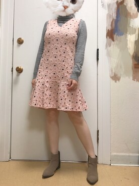 「ANN TAYLOR（アンテイラー）のアイテム（ワンピース/ドレス）」を使った、Irene kkwanさん（レディース・168cm）の春コーディネート