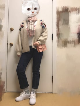 「MANGO（マンゴ）のアイテム（その他アウター）」を使った、Irene kkwanさん（レディース・168cm）の春コーディネート