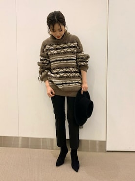 「JOHN MASON SMITH（ジョンメイソンスミス）のアイテム」を使った、risaさん（レディース・155cm）の秋コーディネート