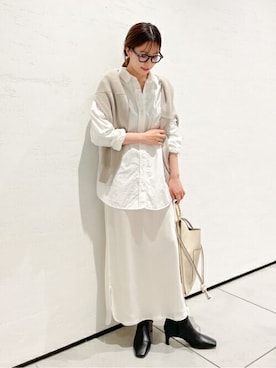 「アイテム（ボディバッグ/ウエストポーチ）」を使った、risaさん（レディース・155cm）の夏コーディネート