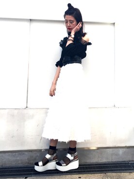 「Narcissus（ナルシス）のアイテム」を使った、Narcissus-japanさん（レディース・160cm）の春コーディネート