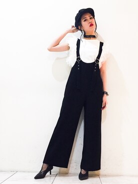 「アイテム（つなぎ/オールインワン）」を使った、Narcissus-japanさん（レディース・160cm）の春コーディネート