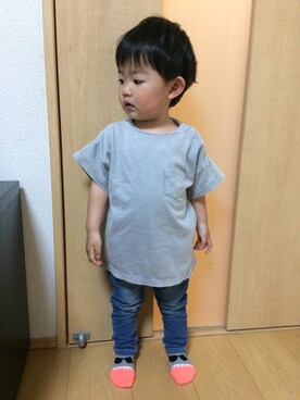 「AVAN LILY（アヴァンリリィ）のアイテム」を使った、Yuito✩さん（キッズ・90cm）の春コーディネート