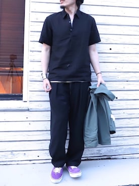 「ITTY BITTY（イッティービッティー）のアイテム（トップス）」を使った、masamu_toshimitsuさん（メンズ・175cm）の夏コーディネート