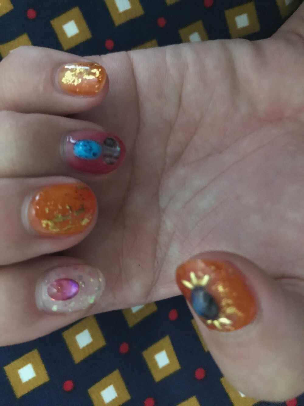 「NAILSのアイテム（ハンドケア/ハンドクリーム、オレンジ系）」を使った、♡♡てばく♡♡さん（レディース・150cm）の春コーディネートの1枚目の写真