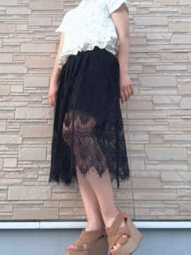 「ing（イング）のアイテム（トップス）」を使った、みらいさん（レディース・163cm）の夏コーディネート