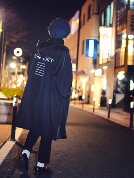 「MYne（マイン）のアイテム（カバーオール）」を使った、RKさん（メンズ・166cm）の冬コーディネート