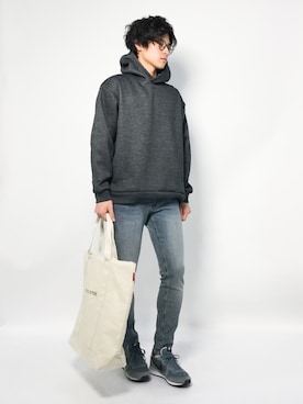 「FREAK'S STORE（フリークスストア）のアイテム（バッグ）」を使った、むんさん（メンズ・179cm）の冬コーディネート