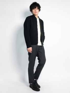 「INASTUDIOS（イーナストゥディオス）のアイテム」を使った、むんさん（メンズ・179cm）の冬コーディネート