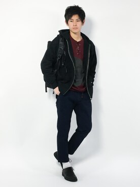 「CASPER JOHN AIVER（キャスパージョンアイバー）のアイテム」を使った、むんさん（メンズ・179cm）の春コーディネート