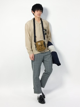 「Carhartt WIP（カーハートダブリューアイピー）のアイテム（バッグ）」を使った、むんさん（メンズ・179cm）の春コーディネート