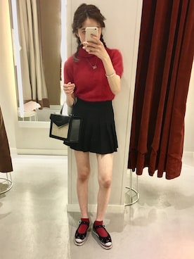 「MARC JACOBS（マークジェイコブス）のアイテム（シューズ）」を使った、MITSUKIさん（レディース・160cm・10代）の夏コーディネート