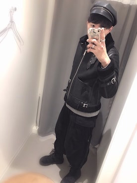 「CHRISTIAN DADA（クリスチャンダダ）のアイテム（ブルゾン）」を使った、n_o_iさん（メンズ・178cm）の冬コーディネート