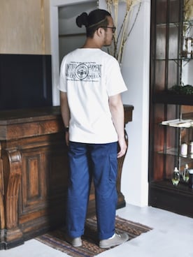 「Schott N.Y.C（ショット）のアイテム」を使った、草野 明郎さん（メンズ・179cm）の秋コーディネート