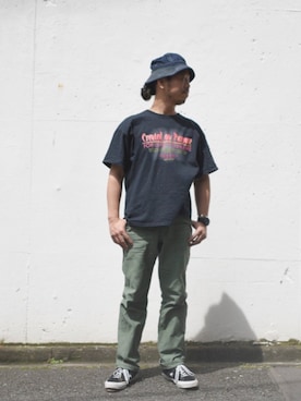 「アイテム（腕時計）」を使った、草野 明郎さん（メンズ・179cm）の夏コーディネート