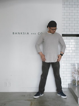 「アイテム（ファッション雑貨）」を使った、草野 明郎さん（メンズ・179cm）の夏コーディネート