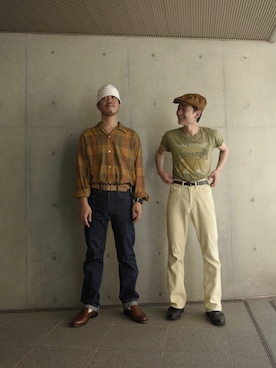 「BALLY（バリー）のアイテム」を使った、草野 明郎さん（メンズ・179cm）の夏コーディネート