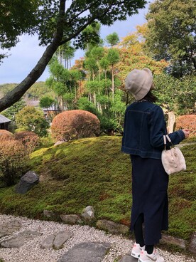 「OFUON（オフオン）のアイテム」を使った、ayamiさん（レディース・157cm）の秋コーディネート