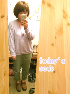 「ラベンダー」｜あやぺさん（レディース・154cm）の春コーディネート