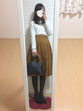「Supreme.La.La.（シュープリームララ）のアイテム（アクセサリー）」を使った、k i n a *さん（レディース・161cm）の冬コーディネート