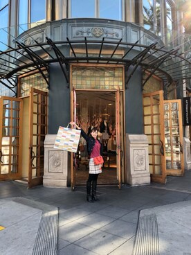 「BARRYのアイテム」を使った、Ayaka Inokuchiさん（レディース・165cm）の冬コーディネート