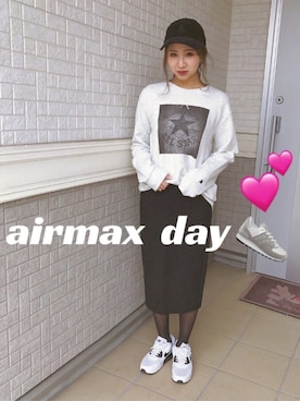 「ナイキエアマックスデー」｜「アイテム（その他）」を使った、er24さん（レディース・154cm）の春コーディネート