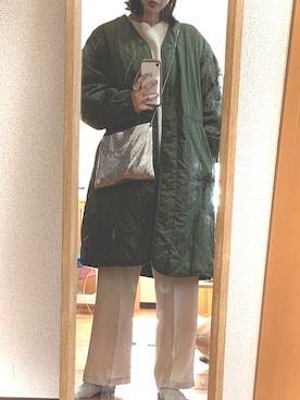 「coca（coca）（コカ）のアイテム（その他アウター）」を使った、mさん（レディース・163cm）の冬コーディネート
