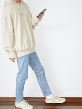 「Lee（リー）のアイテム（トップス）」を使った、れおさん（メンズ・160cm）の秋コーディネート