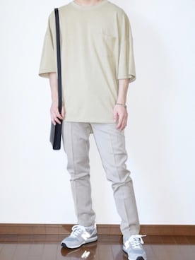 「ZIP FIVE（ジップファイブ）のアイテム（トップス）」を使った、れおさん（メンズ・160cm）の秋コーディネート