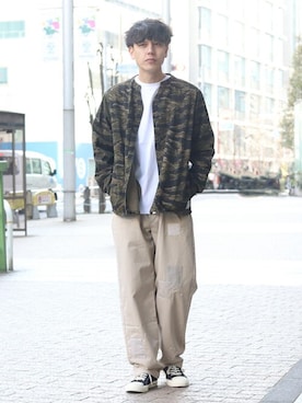 「INHERIT（インヘリット）のアイテム」を使った、YUTAさん（メンズ・178cm）の冬コーディネート