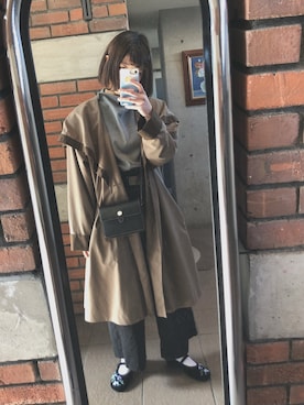 「白靴下」｜「アイテム（その他アウター）」を使った、nemuiさん（レディース・157cm）の春コーディネート