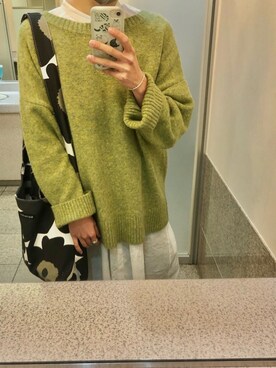 「アーバンリサーチ」｜「アイテム（シャツワンピース）」を使った、nemuiさん（レディース・157cm）の冬コーディネート