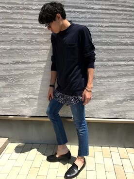 「ラッドミュージシャン」｜「アイテム（スリッポン）」を使った、KOUさん（メンズ・174cm）の夏コーディネート