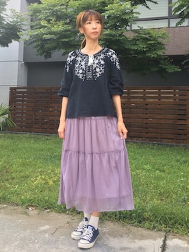 Shioriさん（レディース・167cm）の春コーディネート