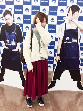 Shioriさんの「DOORS ギャザーフレアマキシスカート」を使ったコーディネート